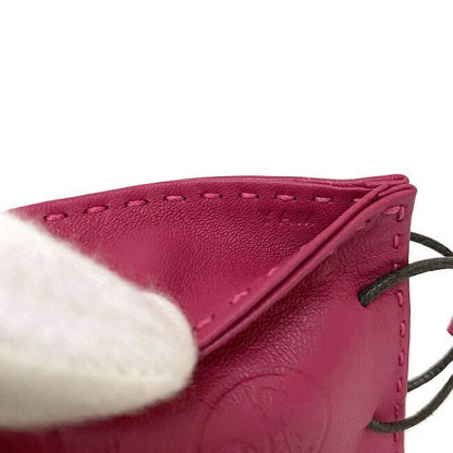 Hermes Charm Sac Orange Pink Rose Mexico Excellent Condition Leather