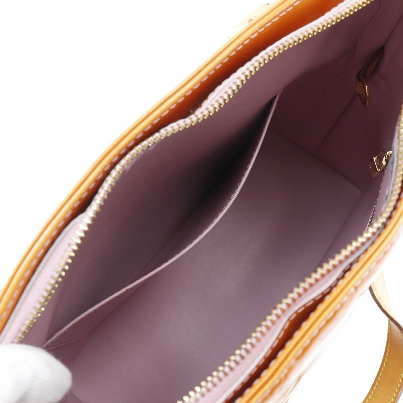 Louis Vuitton Houston M91302 Monogram Vernis Pink Women's Tote Bag
