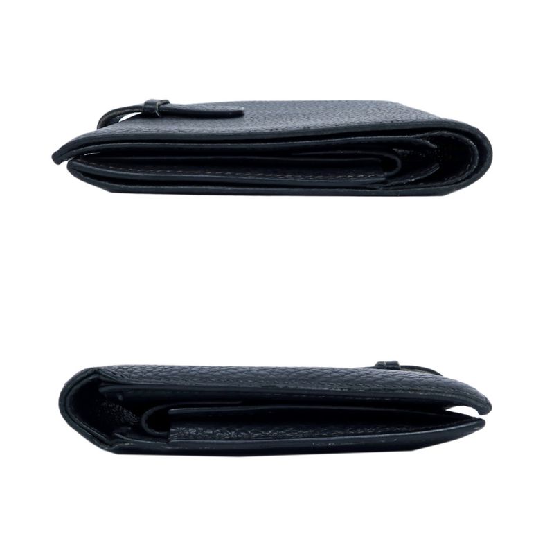 Hermes Jura 2 Bifold Wallet Black Togo C Engraved