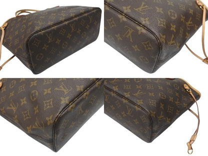 Louis Vuitton Monogram Neverfull PM Tote Bag Brown Vachetta Leather Gold — view 7