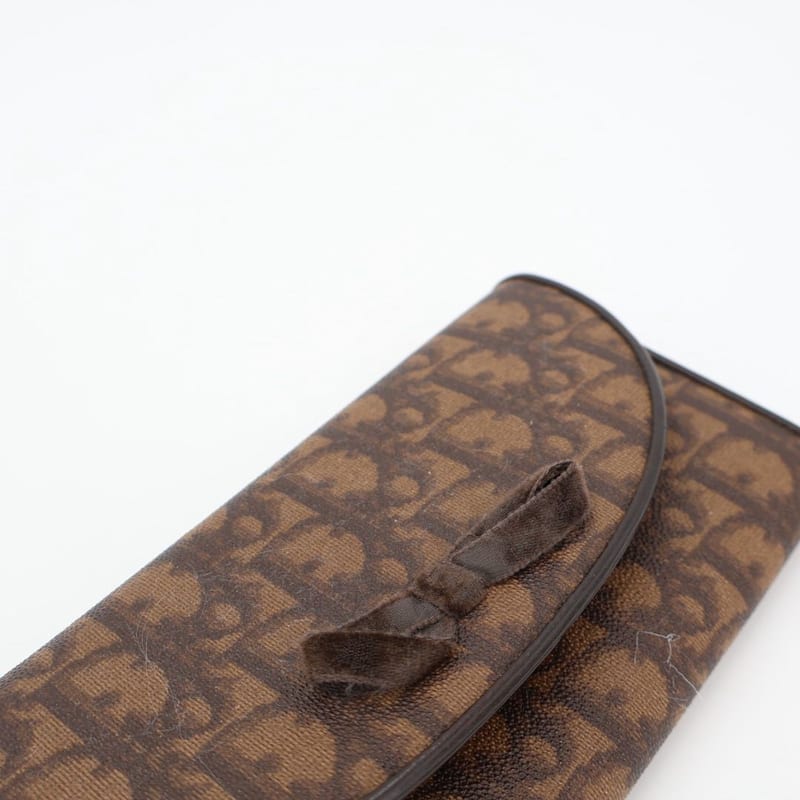 Christian DIOR Long Wallet Brand Wallet With Zipper