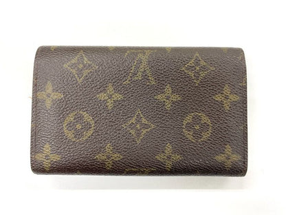 Louis Vuitton Monogram Porte Monet Vieux Trésor M61730 Foldable Wallet L-shaped