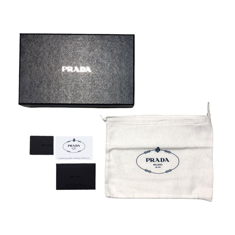 Prada Metal Appliqué Saffiano Chain Shoulder Bag Metal Appliqué Saffiano Chain