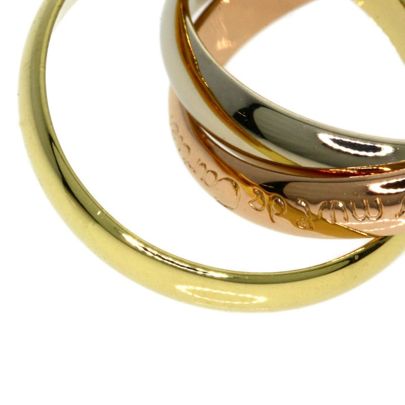 Cartier Trinity #51 Ring 18K Yellow Gold 18K White Gold 18K Pink Gold Ladies