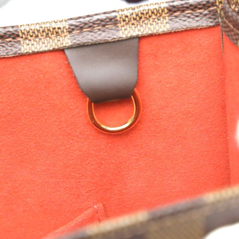 Louis Vuitton N51140 Damier Tote Bag Sac Plastic Handbag Louis Vuitton Ebène