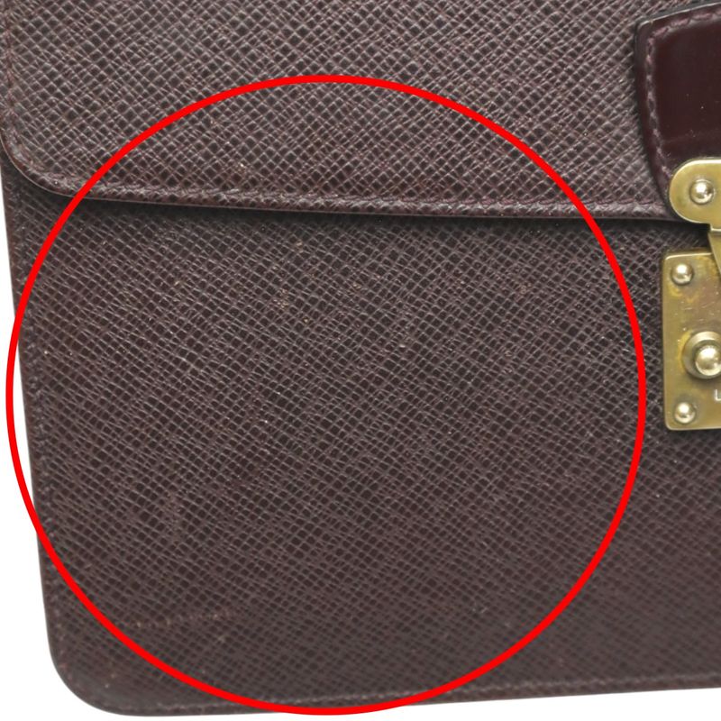 Louis Vuitton M30196 Taiga Clutch Bag Clade Second Bag Louis Vuitton Acajou