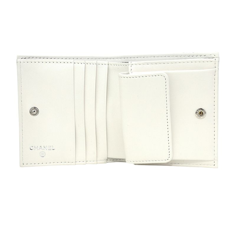 Chanel Bifold Wallet Small FLAP Wallet White