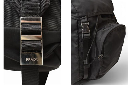 Prada Backpack Sac Backpack Men Women Prada Day Bag Nylon Black V135