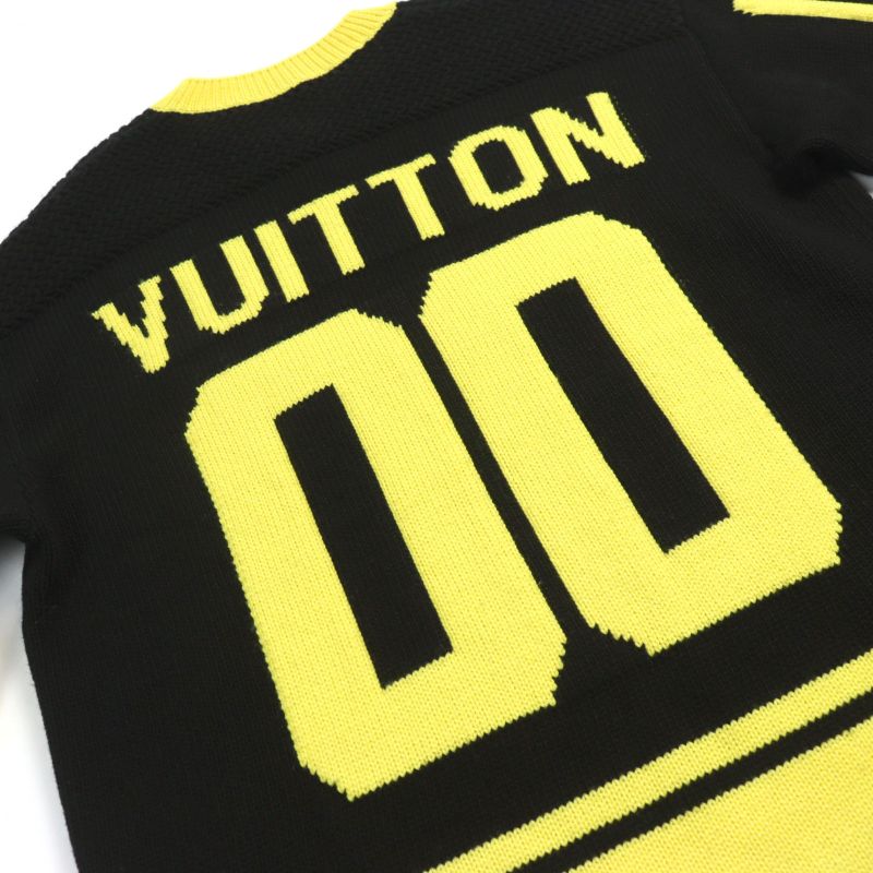 Louis Vuitton 22SS Hmn86w LV Intarsia Football Knit Cashmere Blend Amen Break