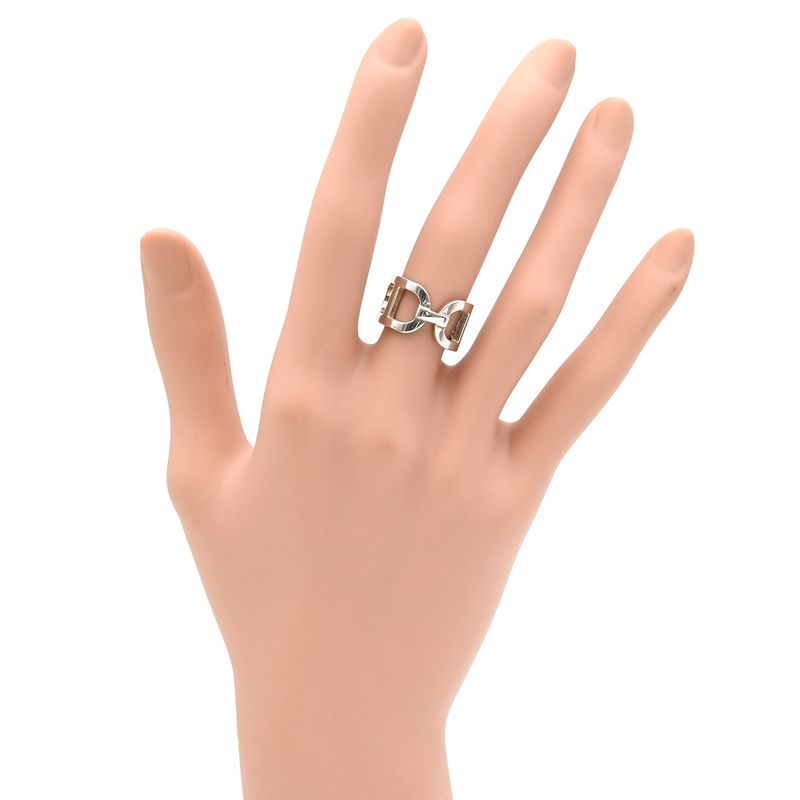 Hermes Ring Ever Chaine D'ancre MM Silver 925 Silver #48 (Jp8) Accessories