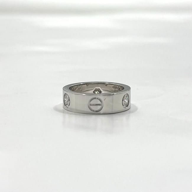 Cartier Ring Love Ring F22115 White Gold Wg Love