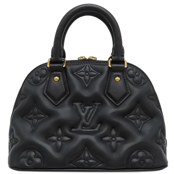 Louis Vuitton 2way Bag Alma Soft BB Calf Black Gold Hardware Black Shoulder