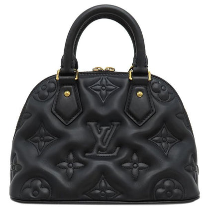 Louis Vuitton 2way Bag Alma Soft BB Calf Black Gold Hardware Black Shoulder