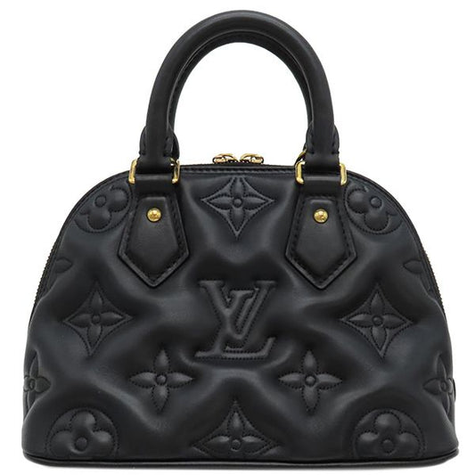 Louis Vuitton 2way Bag Alma Soft BB Calf Black Gold Hardware Black Shoulder
