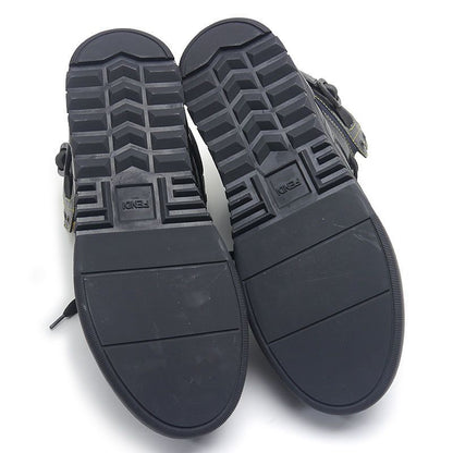 Fendi High Cut Sneakers Black Size 8