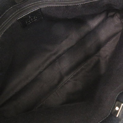 Gucci 113015 GG Canvas Black Handbag Tote Bag Black 1141 Gucci