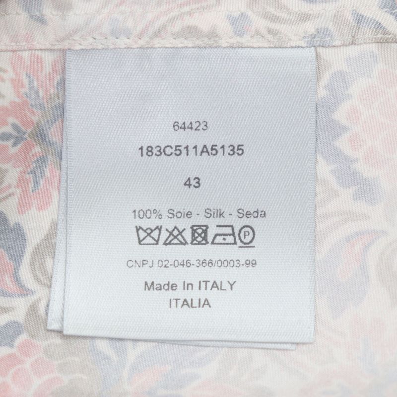 DIOR Homme 21SS 183c511a5135 Amoako Boafo 100% Silk Allover Pattern Logo