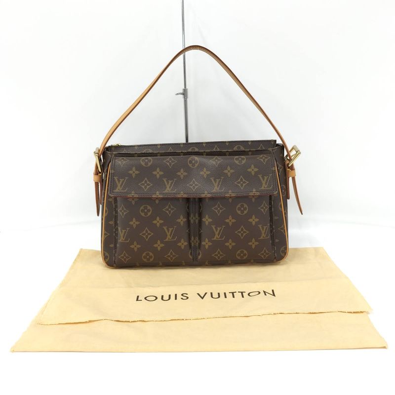 Louis Vuitton Vivacite GM Handbag Monogram Brown M51163
