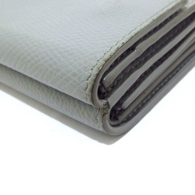 Celine Trifold Folded Compact Wallet Light Blue Leather