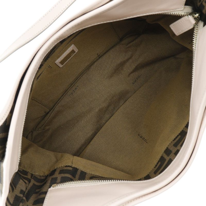 Fendi Zucca Logo Charm 8bh156 Canvas Brown Ladies Tote Bag