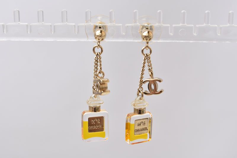 Chanel Earrings Accessories Chanel Coco NO5 Perfume Bottle Motif Perfume Bottle