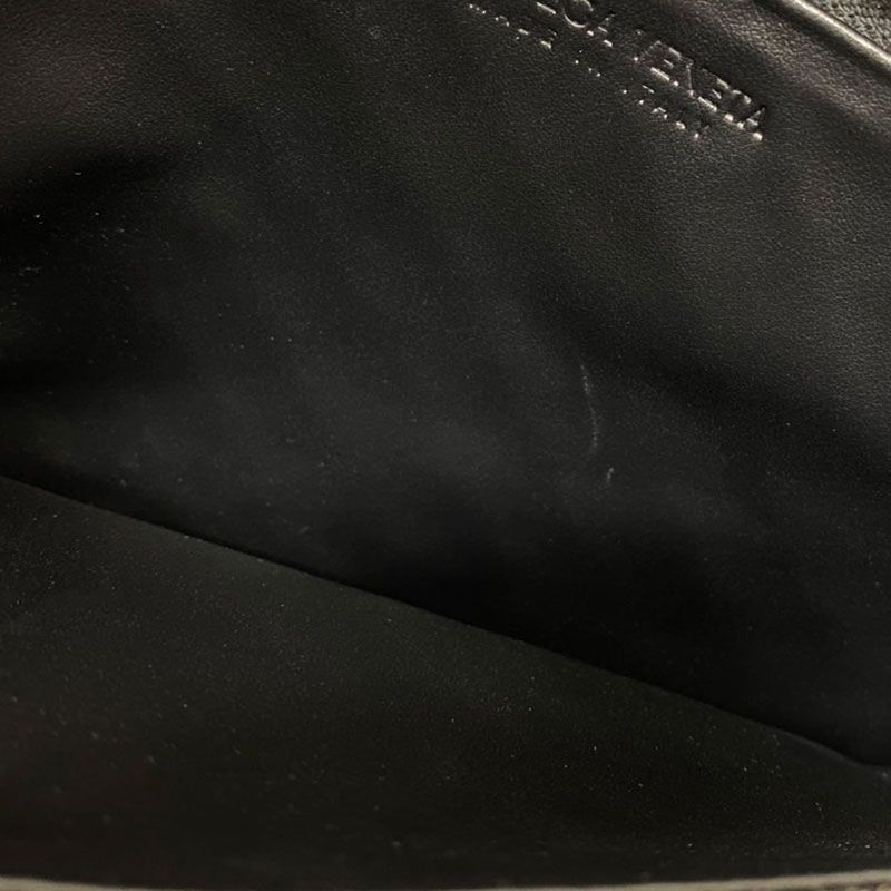Bottega Veneta Intrecciato Leather Large Pouch Clutch Bag Black
