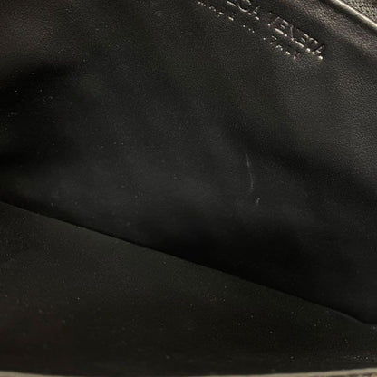 Bottega Veneta Intrecciato Leather Large Pouch Clutch Bag Black