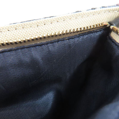 Christian DIOR Chain Wallet With Trotter Pattern Long Wallet With Coin Purse