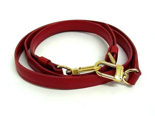 Louis Vuitton Leather Bag Shoulder Strap Crossbody Shoulder Women's Red Fj2483