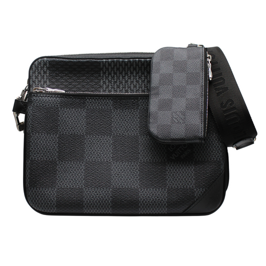 Louis Vuitton N50017 Damier Graphite Trio Messenger Shoulder Bag A25-2904