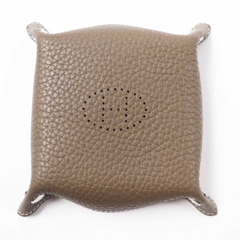 Hermes Vid Poche Mini Meuse Et Loulance Desk Taurillon Clemence Silver