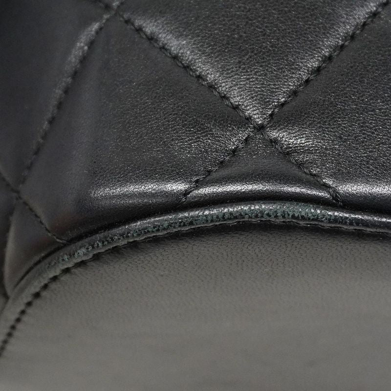 Chanel Vanity Bag Matelasse Lambskin Black Chien Pan Gold Hardware 2way Bag