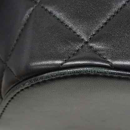 Chanel Vanity Bag Matelasse Lambskin Black Chien Pan Gold Hardware 2way Bag