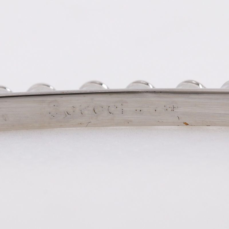 Gucci Catsuit GG Metal And Rhinestone Silver Ladies Other Accessories