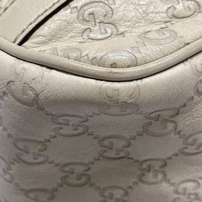 Gucci GG Twins Tote Bag Stripe Line 232963 Ivory Leather