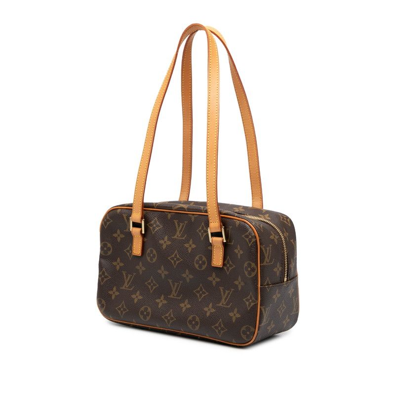 Louis Vuitton Monogram Cité MM Handbag One Shoulder Bag M51182 Brown PVC