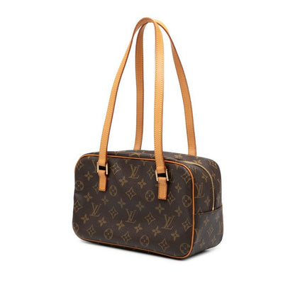 Louis Vuitton Monogram Cité MM Handbag One Shoulder Bag M51182 Brown PVC
