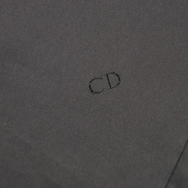 Christian DIOR Vintage 100% Cashmere Double Chester Coat Dark