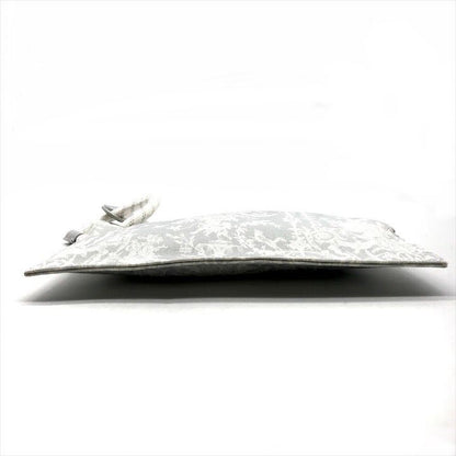 Dior Rope Strap Canvas Clutch Gray