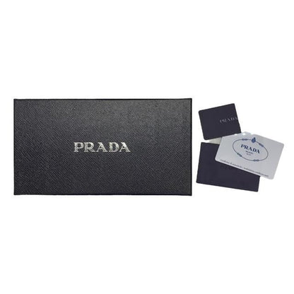 Prada 1ml506 Long Wallet Long Wallet Round Zipper Zip Wallet Triangle Logo