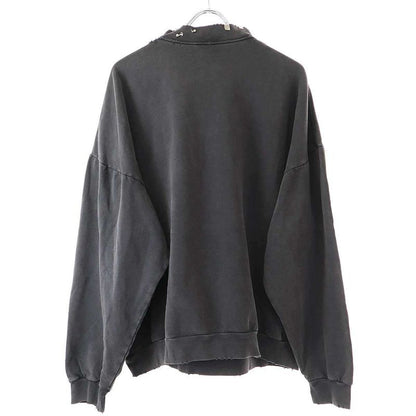 Balenciaga Earrings Neck Sweatshirt 762718 Tpvd9 Charcoal 1