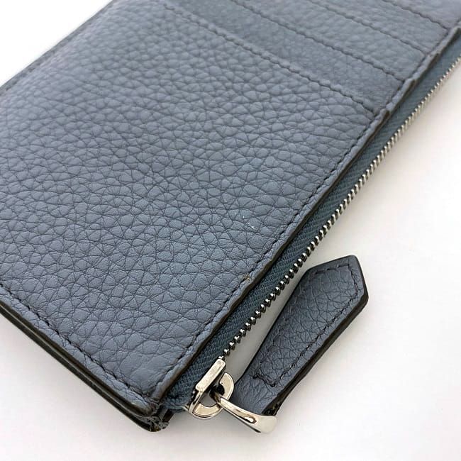 Fendi Key Case Coin Case Light Blue 8ap161 Excellent Condition