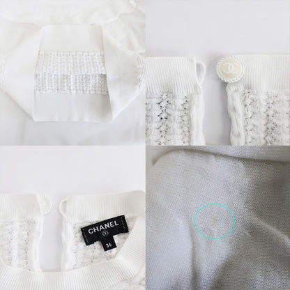 Chanel Blouse Cut And Sew - Long Sleeve Frill Lace P58603k07666 White