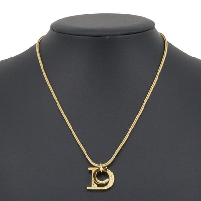 [dior] Christian Dior DC Gold Plated And Rhinestone Ladies 7.8g Necklace