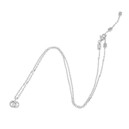 Gucci Necklace Interlocking G White Togo Old