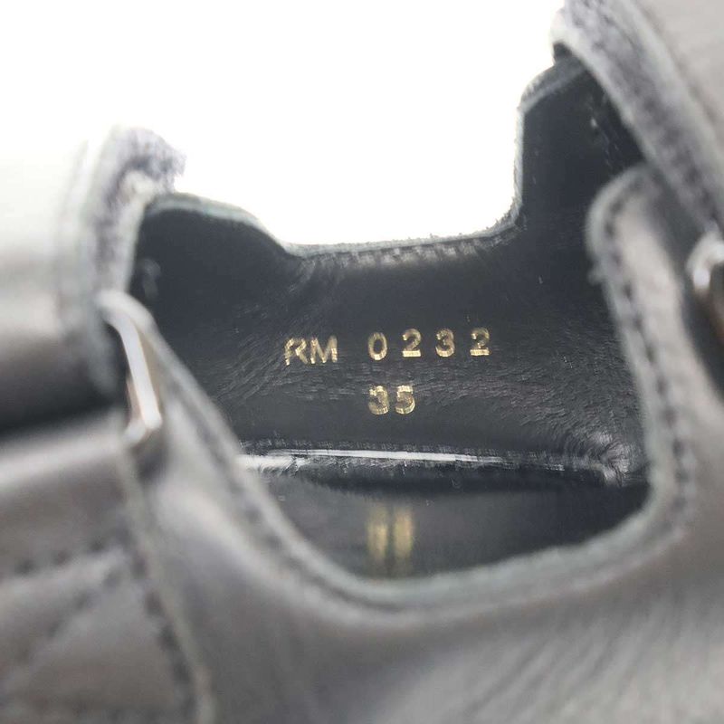 Celine Leo Velcro Sandals Black 35