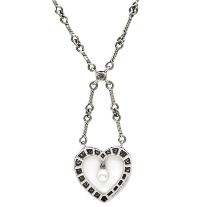 Tiffany & Co Tiffany & Co Necklace Sentimental Heart Diamond Pendant Pt950