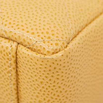 Chanel Shoulder Bag Matelasse Caviar Skin Beige Gold Hardware Women