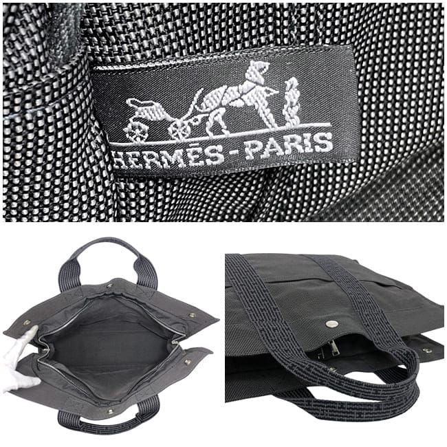 Hermes Tote Her Line Tote MM Grey Yale Excellent Condition