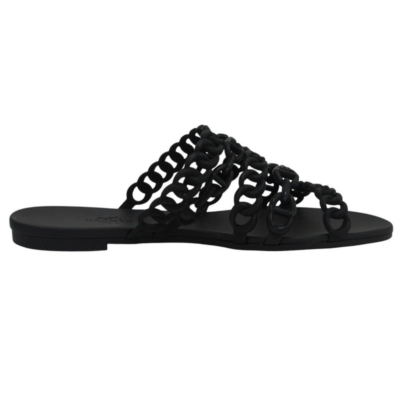 Good Hermes Chaine D'ancre Rivage Rubber Sandals 36 23cm (9.06in) Equivalent